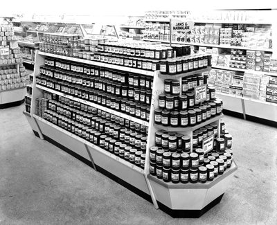 Jam and Marmalade Aisle, Woolworths Store by English Photographer